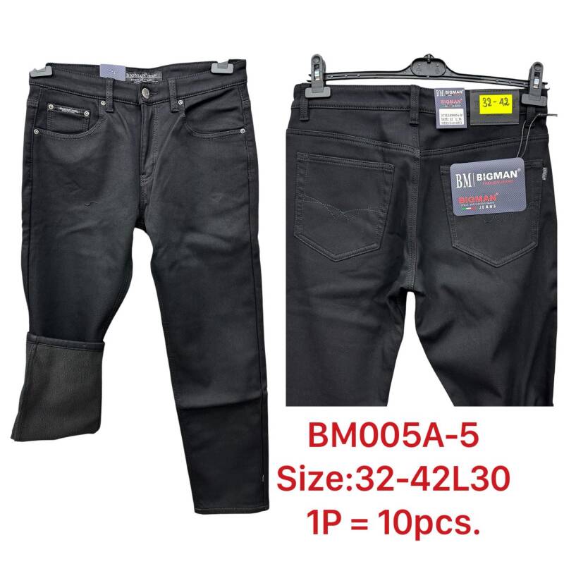 Spodnie jeansy meskie Roz 32-42, 1 Kolor Paczka 10 szt